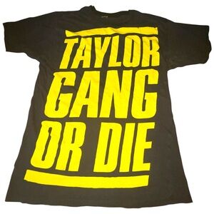 Vintage Taylor Gang Or Die Black Graphic T-Shirt